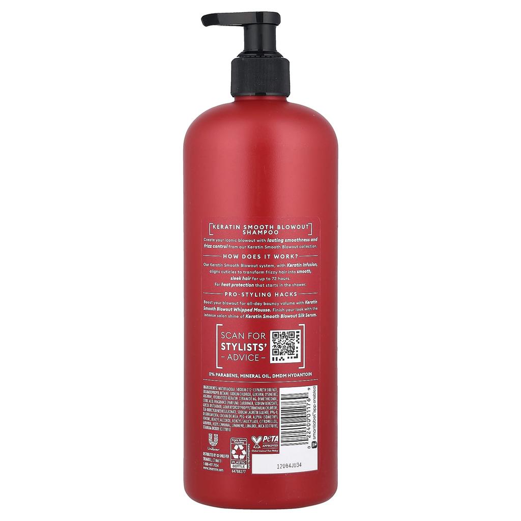 Tresemmé, Keratin Smooth Blowout Shampoo, 828Ml(28Fl Oz)