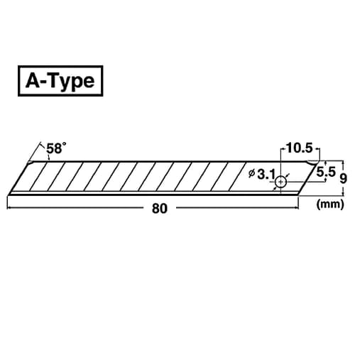NT Cutter, Type A, Auto-Lock, Wide, Green, AR-1P-G (x 2)