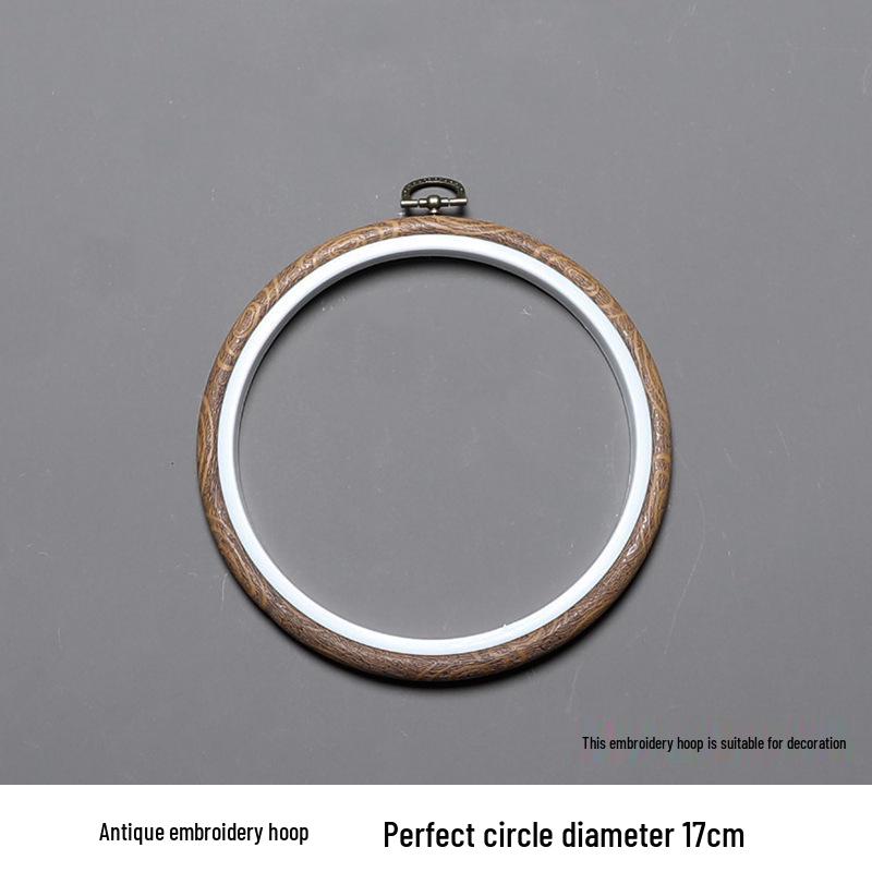 Пластиковый обруч для вышивания в стиле бамбука: Сделанная вручную круглая рамка и подставка