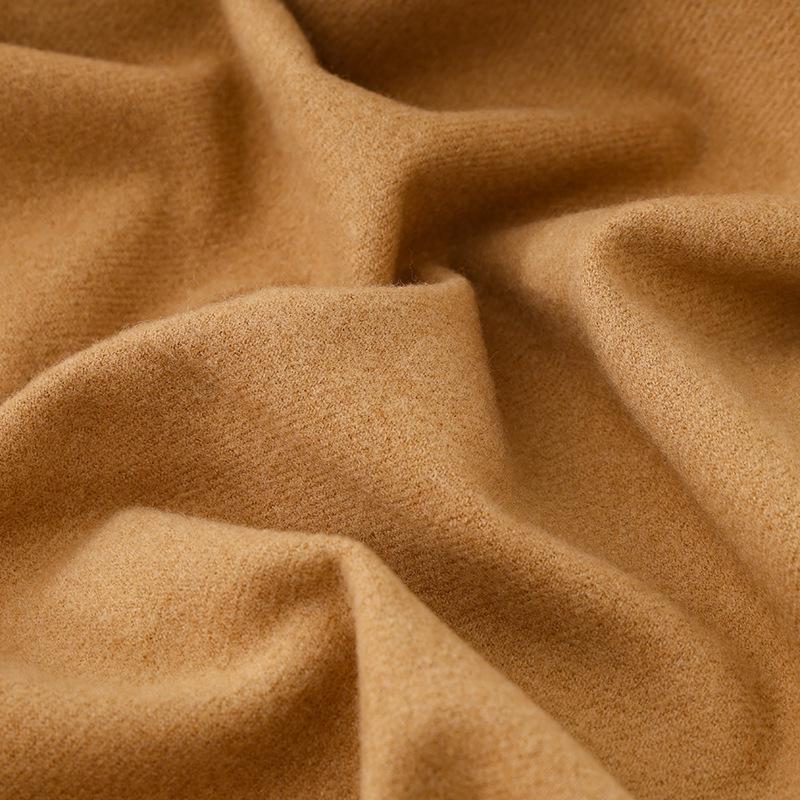 High Quality Solid Scarf Couple Woolen Fleece Wrap Unisex Classic Simple Tassel Female Male Shawl Warm Elegant Woman Men Muffler