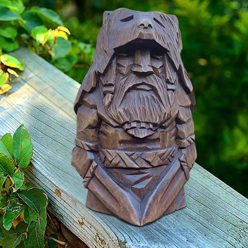 Скандинавская статуэтка Одина, Тора, Тюра из смолы, Викинги, Nordic Pagan Садовый декор, Напольное/Наружное украшение для дома, Искусство