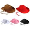 Cosplay Cowgirl Hat Cowboy Accessory Bachelorette Party Hat Funny Felt Princess Hat Men