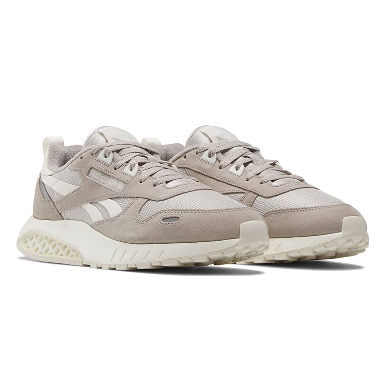 Reebok Классические кожаные кроссовки унисекс Hexalite Ash Grey Moonstone Chalk 100074409