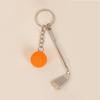 1 шт. Металлический брелок для любителей спорта Держатель для ключей Мини-брелок для детей Подарки Кольцо для ключей Мяч для гольфа