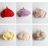 Artist Painter Bonnet Children Warm Beret Knitted Baby Beret Hat Vintage Princess Cap  Girls