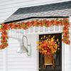 Fall Artificial Maple Garland Red Orange Hanging Vine for Autumn Thanksgiving Front Door Table Decoration