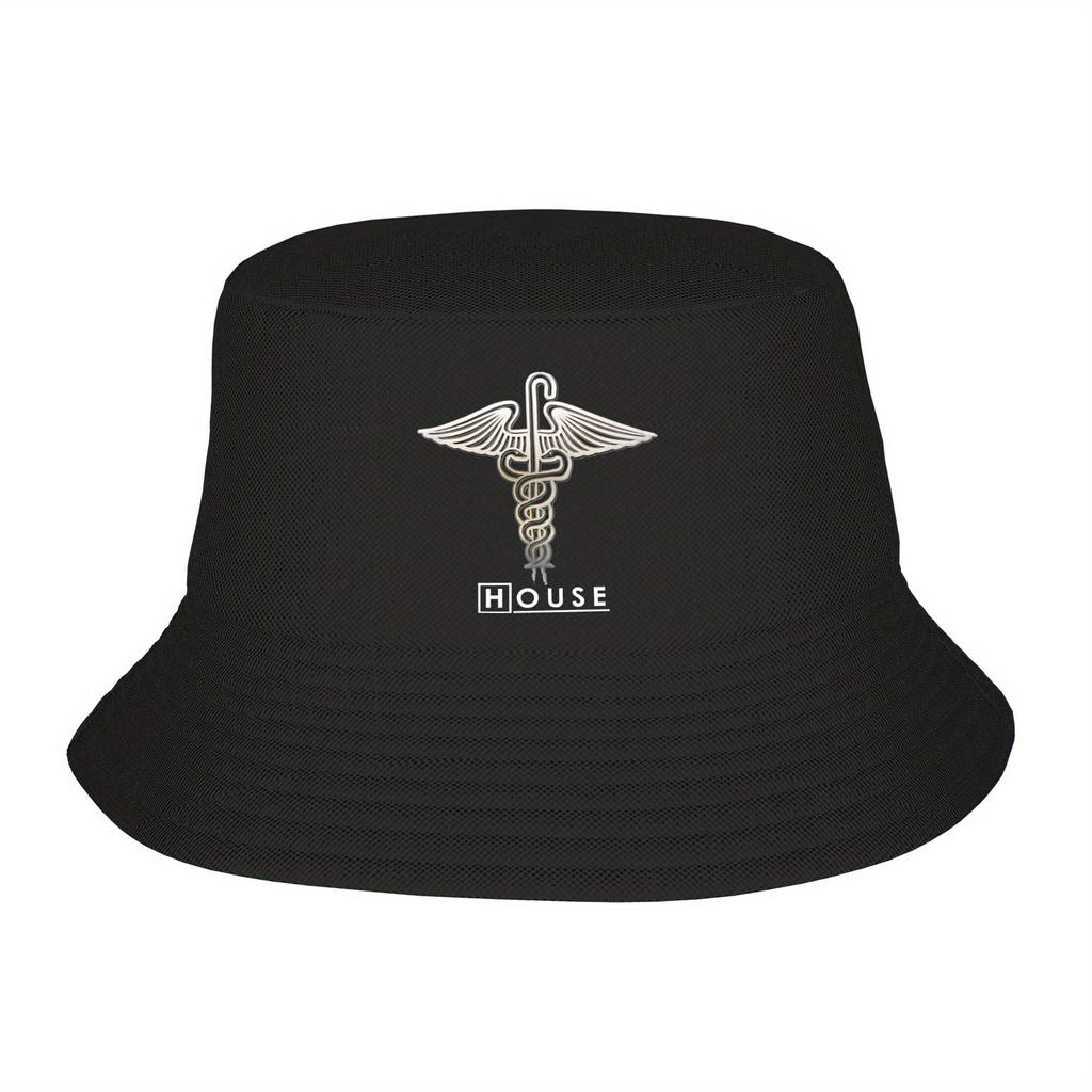 Casual House MD Snakes on a Cane Bucket Hat Unisex Foldable Outdoor Fisherman Hats Travel Headwear