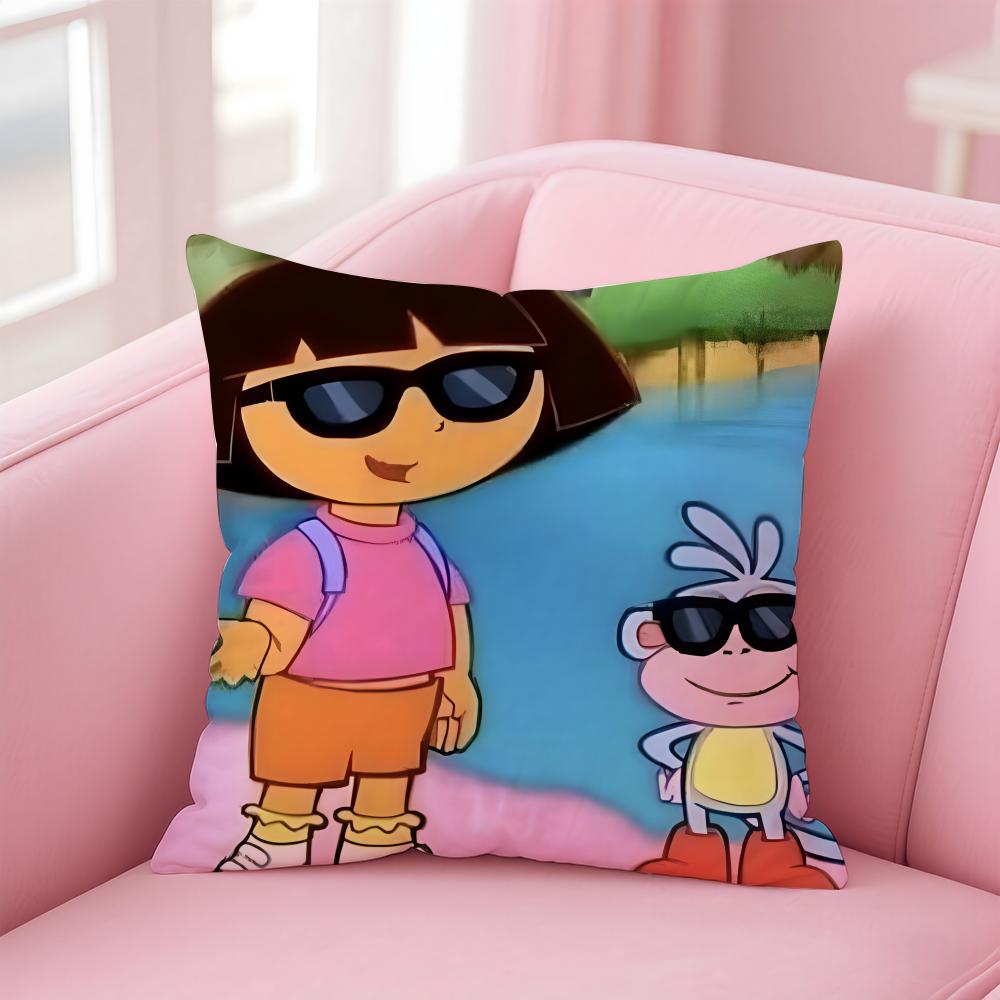 cute D-DoraS the E-ExplorerS Cushion Cover Comfortable Reversible Pillow Cover Ideal for Car Sofa Bedroom & Beyond