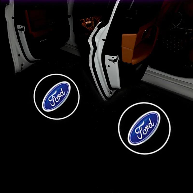 WEHO2 Led Car Door Welcome Light Projector Lamp for Ford Mustang Shelby Focus Fusion Transit Fiesta Mondeo Explorer Ranger Kuga Smax