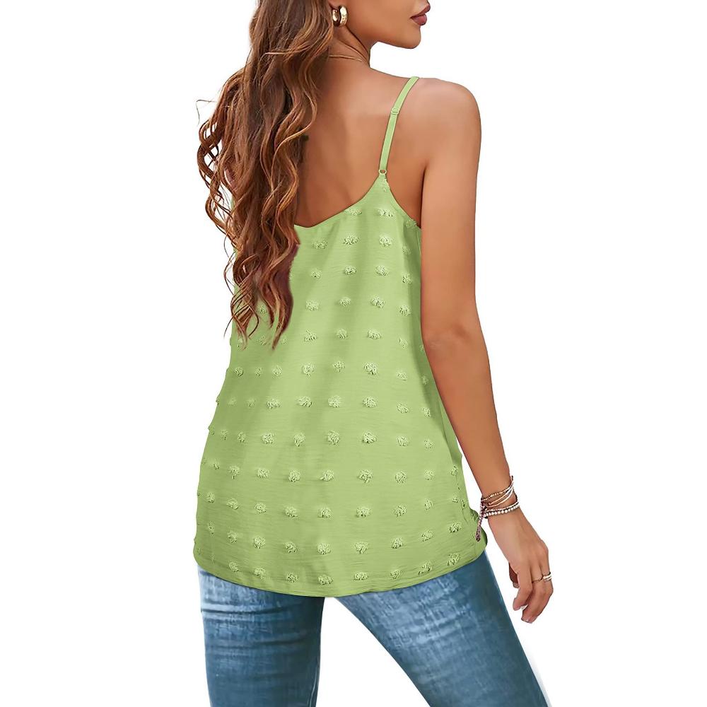 Летняя женская майка с лямкой на шее и помпоном, регулируемая майка без рукавов, женская майка