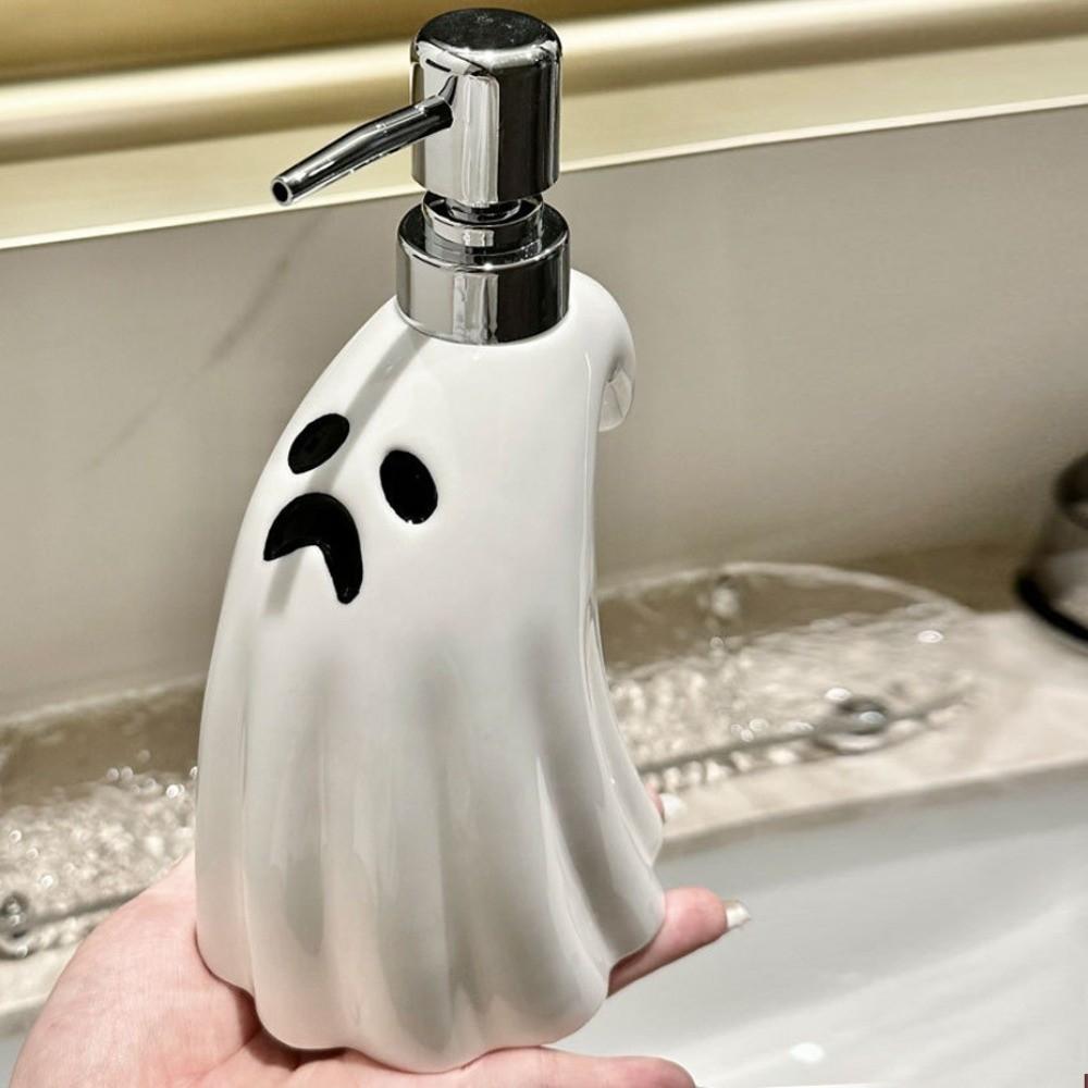 Empty Ghost Dispensing Bottle 380ML Shampoo Cosmetic Split Bottle Bathroom Supplies