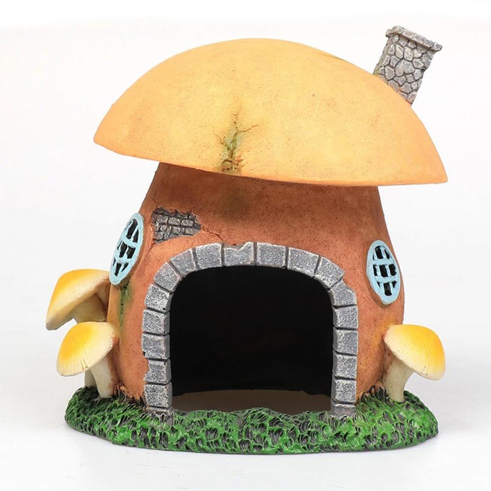 Resin Ornaments Fish Shrimp Hideout Caves Escape House Layout Prop Aquarium Fish Tank Landscaping Decoration