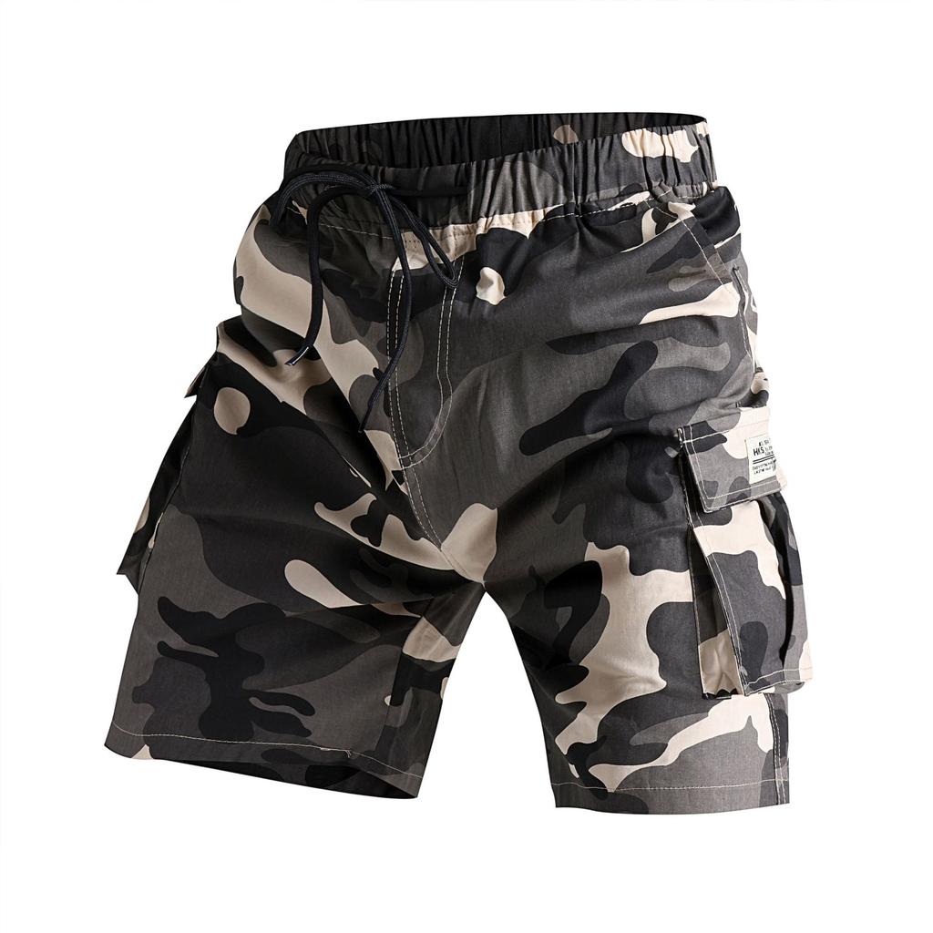 Men's Casual Shorts Al Cargo Shorts Male Hiking Fishing Five Point Camo Joggers Shorts