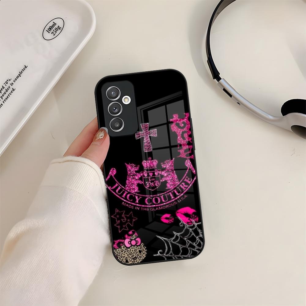 Чехол для телефона J-JuicysS Couture Стеклянный Для Samsung S24 S26 S23 S20 S25 S21 S22 Ultra Fe Plus A05 A06 A16 A26 A36 A56 Coque