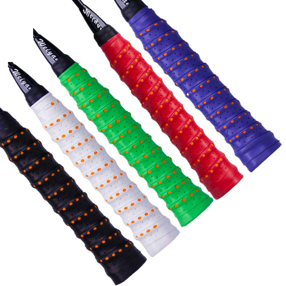 5pc Sweat-Absorbing Anti-Slip Racket Handle Grip Tape For Tennis Badminton Squash Durable Racket Handle Wrap Improve Grip Comfor