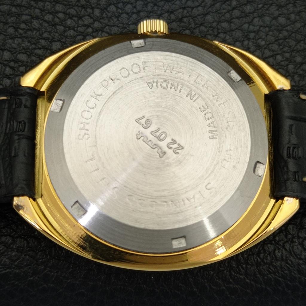 ВИНТАЖНЫЕ ЧАСЫ HMT KANCHAN 6501 АВТОМАТИЧЕСКИЕ ИНДИЙСКИЕ МУЖСКИЕ ЧАСЫ С ЗОЛОТИСТЫМ ЦИФЕРБЛАТОМ a441013-4