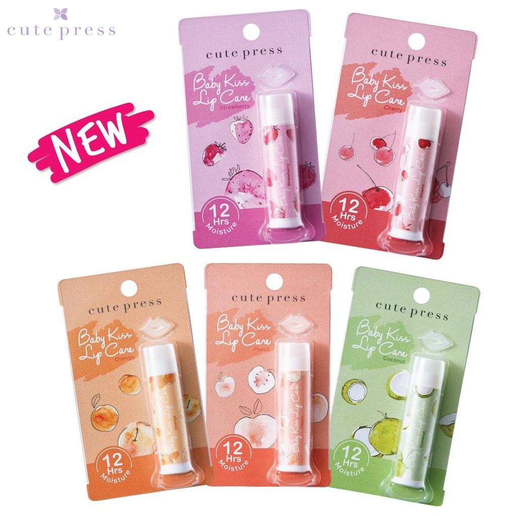 Cute Press Baby Kiss Lip Care Клубника/Вишня/Апельсин/Персик/Кокос 4 г - Thai Skiin Care