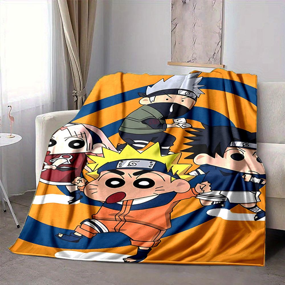 1pc Crayon Shinchan Blanket Soft All Season Throw with Vibrant Design, Perfect for Home, Travel, and Gifts, Ideal for Naps and Camping