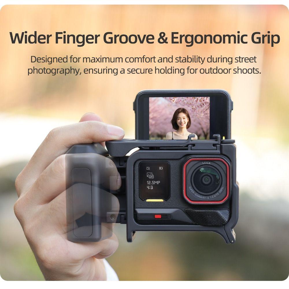 Shutter Button Photography Street Grip Kit for Insta360 Ace Pro 2/Ace Pro Action Camera Accessories