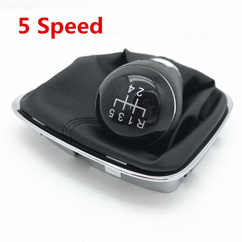 For VW Volkswagen Polo 6C 2015 2016 2017 2018 5/6 Speed Gear Shift Knob Gaiter Boot Cover Case Car Styling Accessories