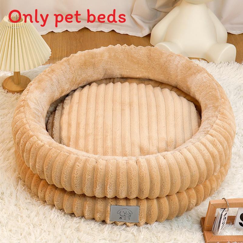 Cozy Pet Shelter Round Pet Bed With Thick Padding For Dogs And Cats
