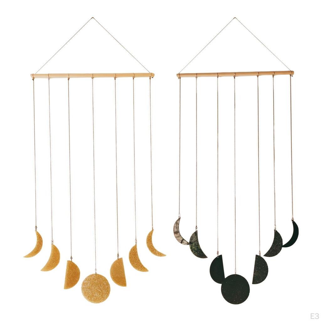 Настенное искусство с фазами Луны для декора дома и офиса