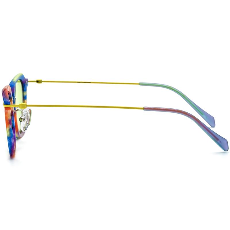 Borregls Colorful Acetate Titanium Sunglasses Men Brand Design Polarized Mirrored UV400 Sun Glasses Women Mirrored Shades 185843