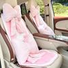 Elegant Car Pillows Plushes Bows Pillows Cushions Car Backrest Cushion for Neck Support In Bedroom Living Room Office