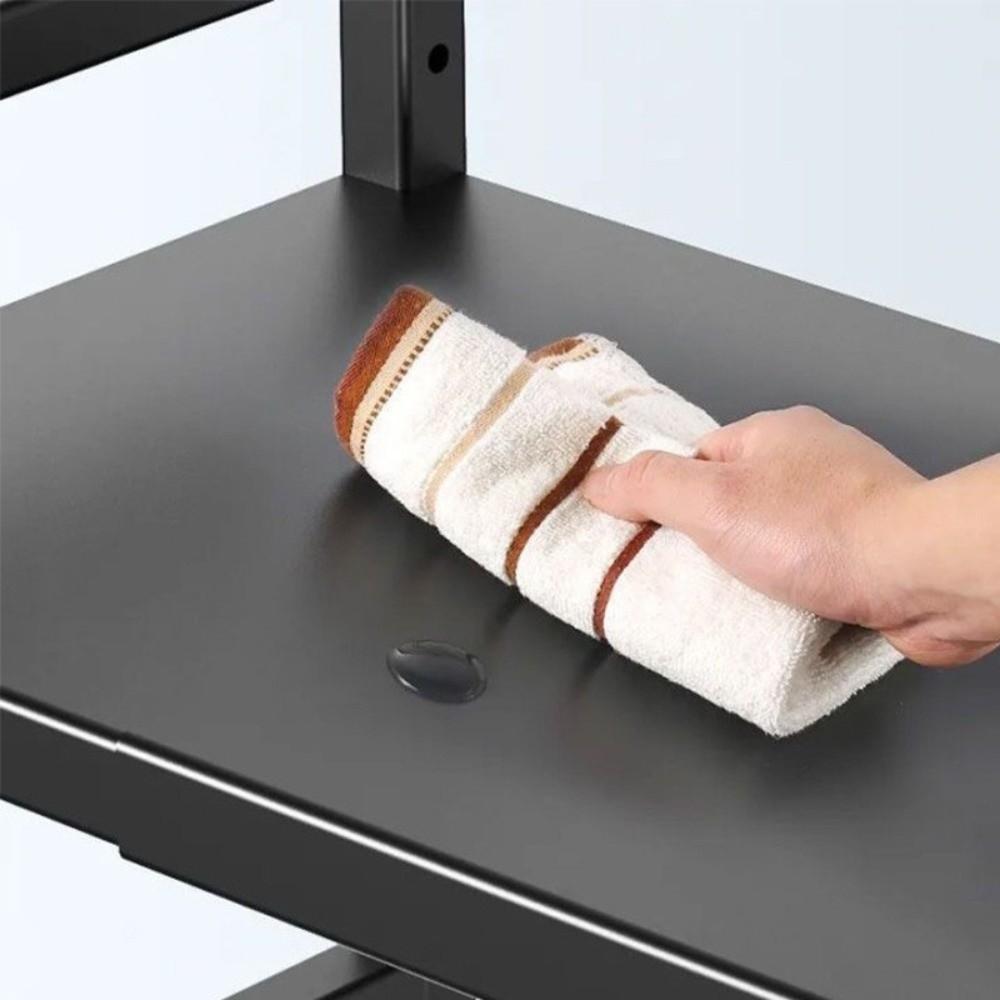 Retractable Microwave Stand Expandable Oven Storage Shelf Spice Jars Rack Baking Organization