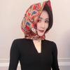 Women Islamic Hat Simulation Silk Muslim Turban Headscarf Baotou Hat Hijab Cap