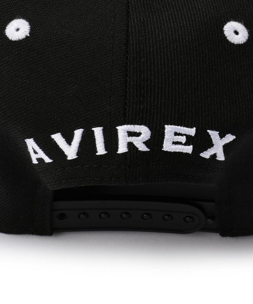 AVIREX x NEW ERA 9FIFTY SNAP BACK CAP TYPE F AC, Men's, 010, Black, 783-4174003