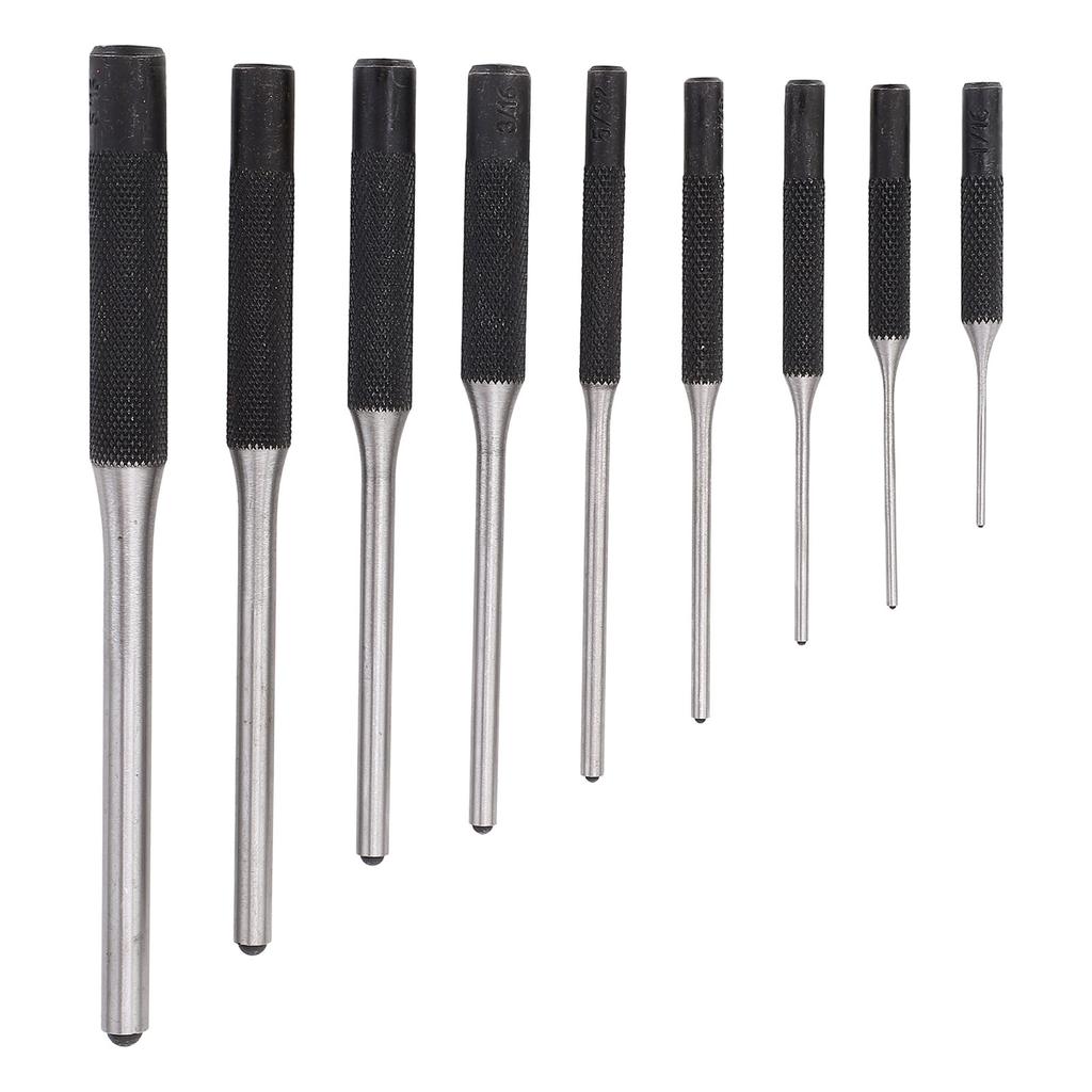 Набор из 9 шт. пробойников Roll Pin Punch от 116 до 516 дюймов из быстрорежущей стали для автомобильных часов