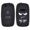 Silicone Remote Key Case Fob Shell Cover For A2 A3 S3 A4 S4 RS4 A6 S6 Allroad A8 S8 TT Skin Jacket Sleeve 3Buttons Holder