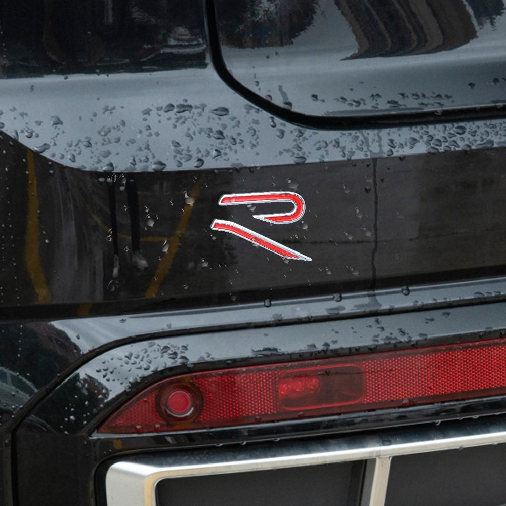 AABIR1 Car Emblem Side Body Tail Trunk Decoration ABS Stickers For Volkswagen VW New R Golf Tiguan Blue Motion Passat Polo Jetta Beetle
