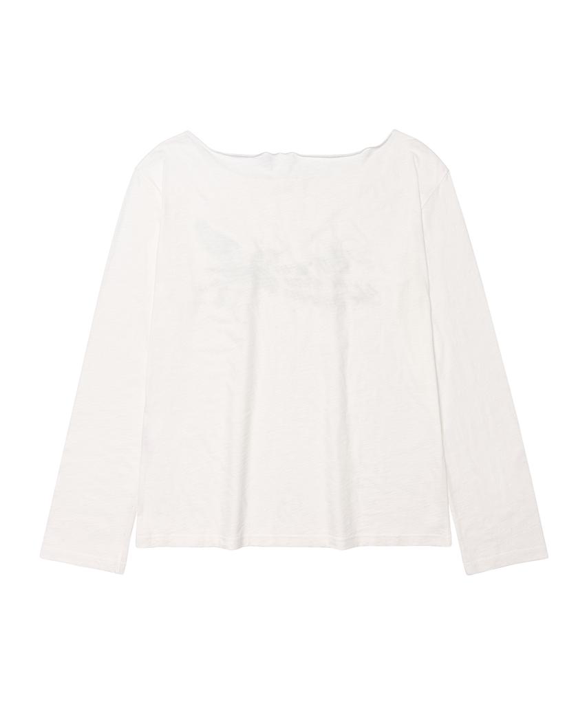 AMES-WORLDWIDE Unicorn Sheer Ls Tee Ivory