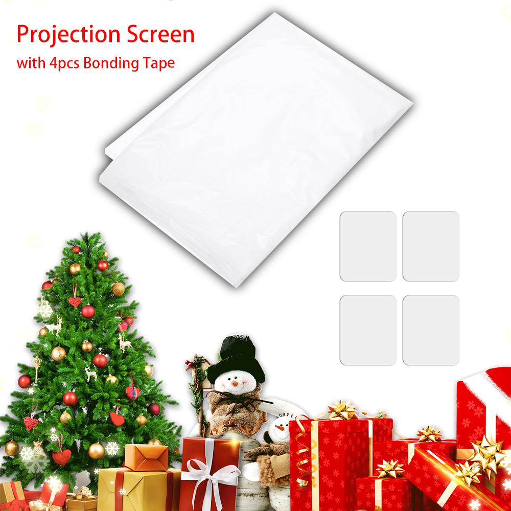 1,8*1,2 м экран проектора складной портативный дисплей ткань для рождественских фильмов на Хэллоуин