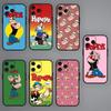 Чехол для телефона с изображением моряка P-Popeye для iPhone Mini 11 12 13 14 15 Pro XS Max X Plus SE XR, черный, мягкий