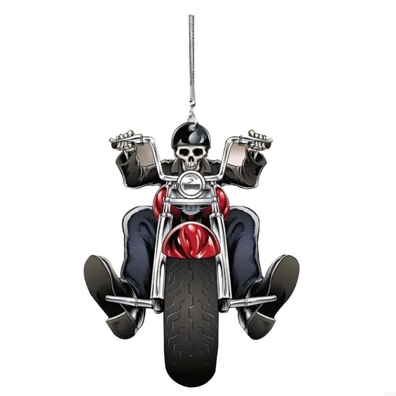 62KD Крутые фигурки скелетов Хэллоуин Подвеска в виде черепа Украшение для автомобиля Крутая статуэтка черепа