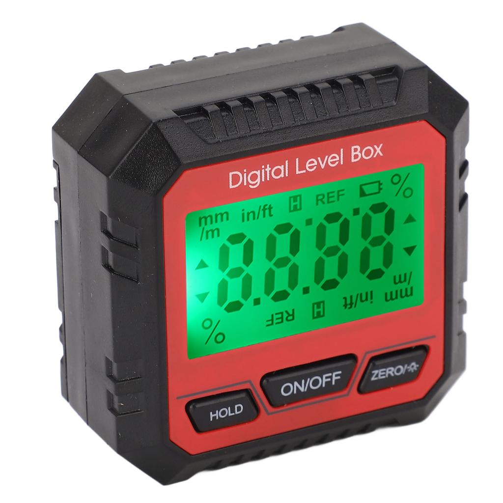 Цифровой уровень-коробка Магнитный угломер Транспортир Инклинометр для плотницких работ Строительства Каменной кладки Красный