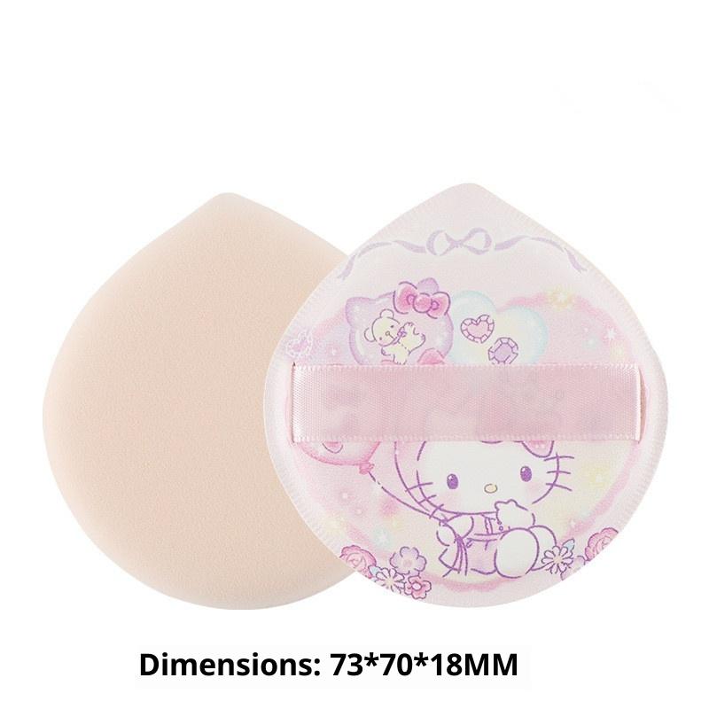 Кавайная Анимация Sanrio Мультяшный Узор Hello Kitty Пуховка для Пудры с Воздушной Подушкой Для Сухого и Влажного Использования Губка Инструмент для Фиксации Макияжа