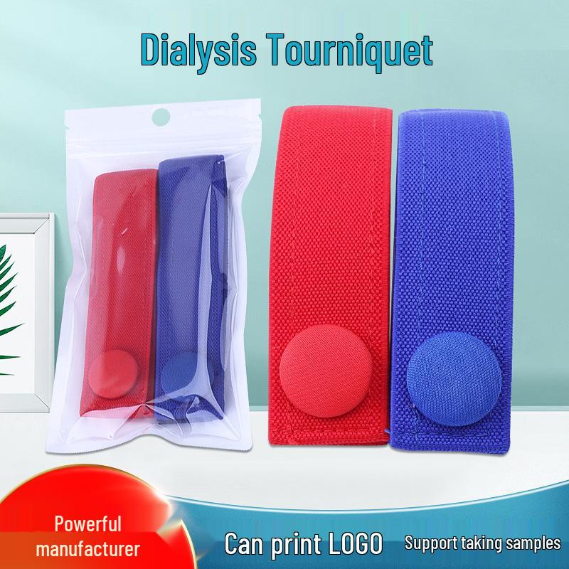 Эластичный гемостатический бандаж с застежкой-липучкой для наружного применения при диализе, химиотерапии и артериальных пункциях