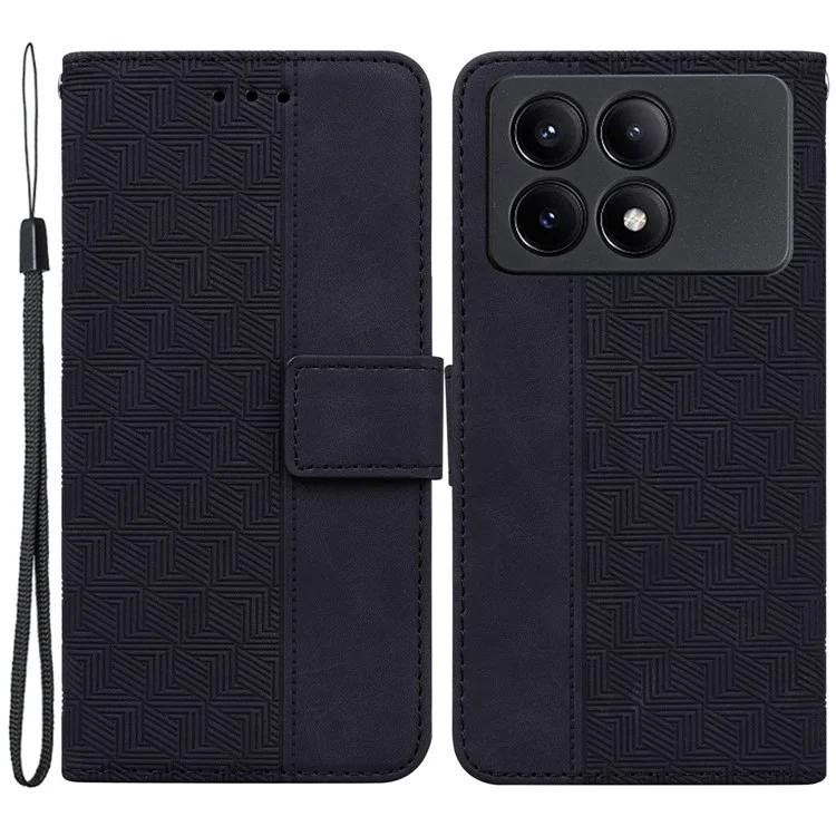 Для Xiaomi Poco X6 Pro 5G / Redmi K70E 5G Anti-Drop PU кожаный чехол для мобильного телефона с подставкой и кошельком