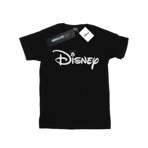 Disney Womens/Ladies Mickey Mouse Head Logo Cotton Boyfriend T-Shirt