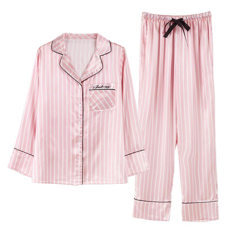 7 Pcs Woman Pajama Set Nightdress+Top+Long Short Pant Set Striped Sexy Female Pajamas
