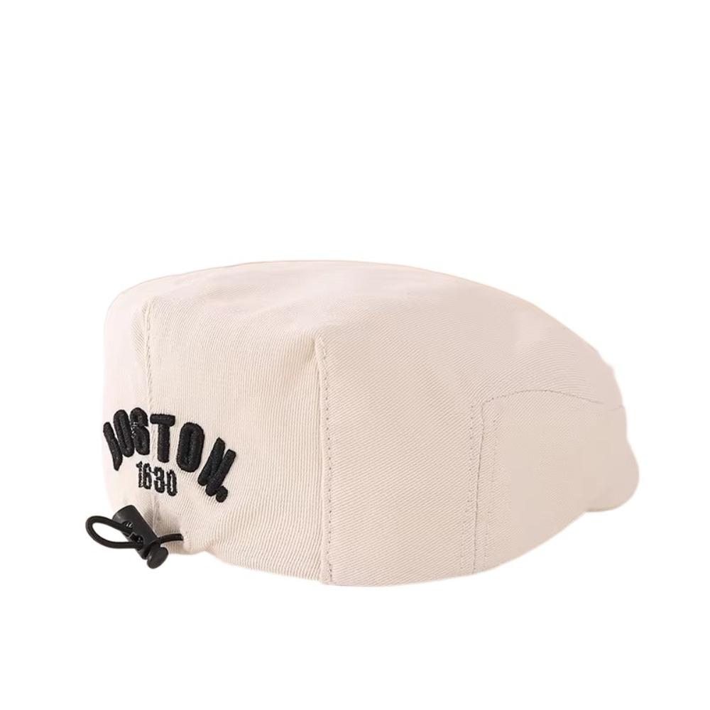 Детская кепка с вышивкой, кепка с козырьком, кепка газетчика на шнурке, регулируемый детский берет, осенняя