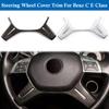 1pcs Steering Wheel Cover Trim Fit For Mercedes Benz C E GLS G M W204 W212 W166