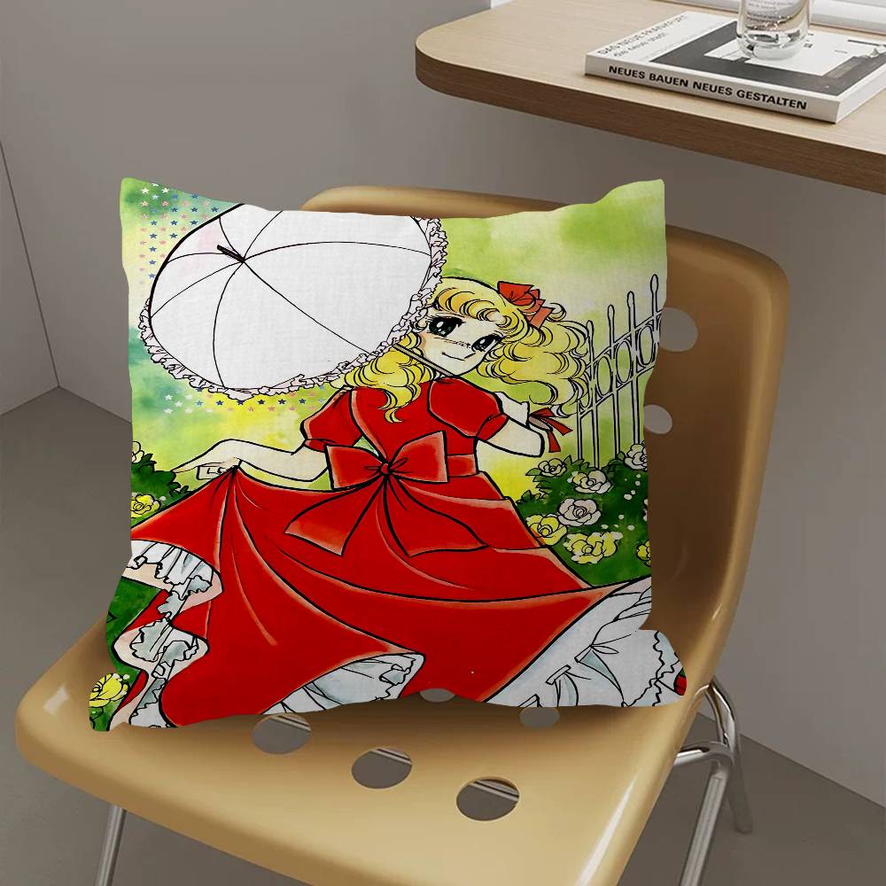 Anime Manga Candy Pillow Cushion Cover Pillowcase Living Room Sofa Home Decor Customized