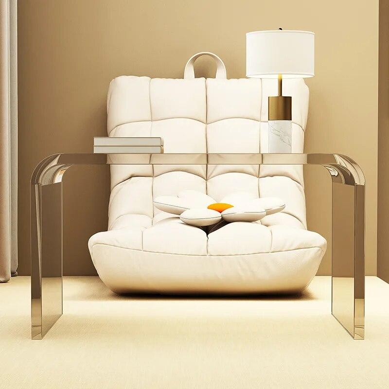 Простой и легкий роскошный акриловый диван, маленькая квартира, гостиная, дизайн, чайный столик, бытовой прикроватный столик для спальни