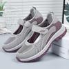 Shoes Women's Single Shoes 2025 Summer New Middle-aged and Elderly Mother Shoes Velcro Soft Sole Breathable Casual Women's Shoes