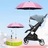 Baby Stroller Umbrella with Clamp UPF 50+ Sun UV Protection Adjustable Waterproof Windproof Universal Outdoor UV Blocking Pram Parasol